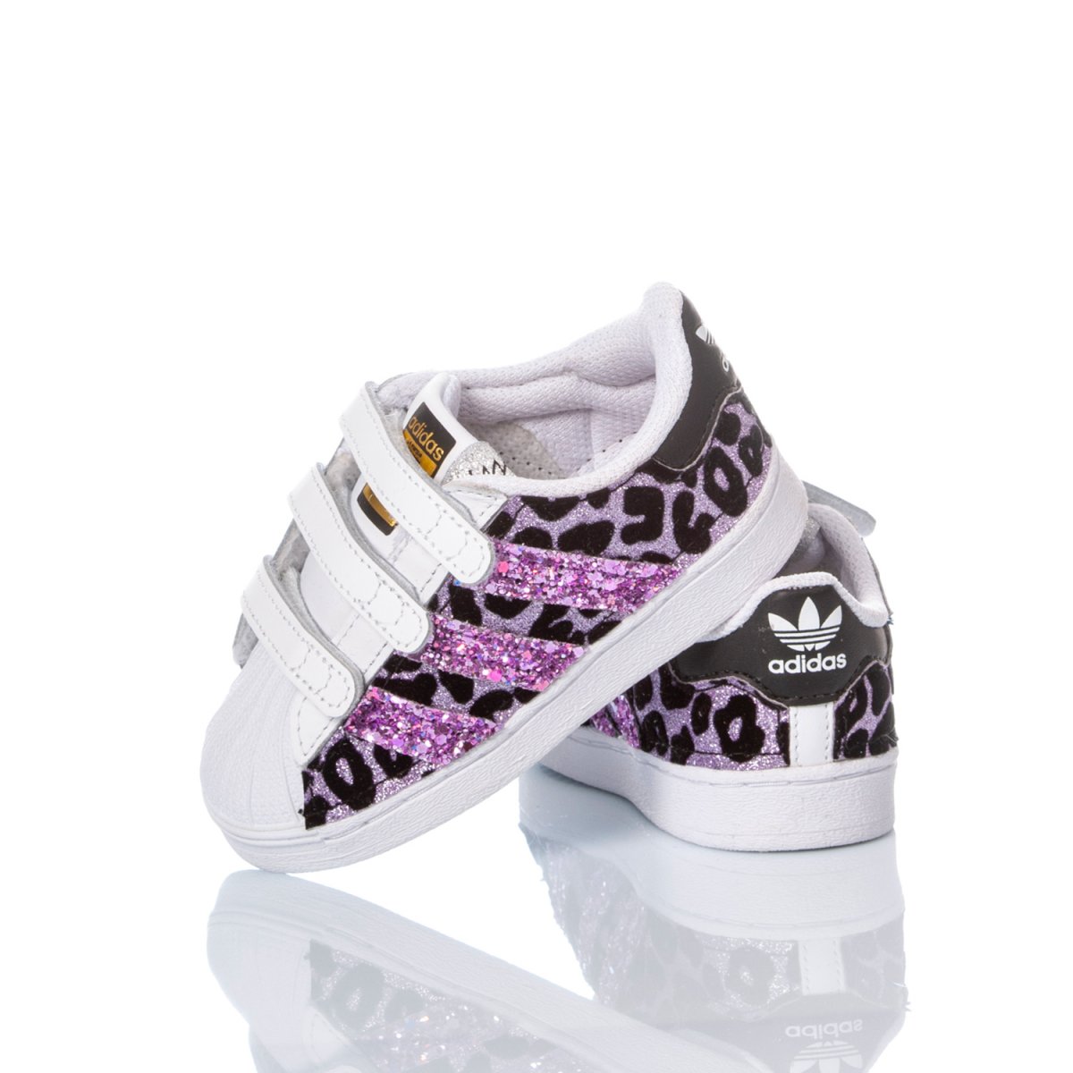 Adidas Superstar Baby Leo Purple Superstar Animalier, Glitter