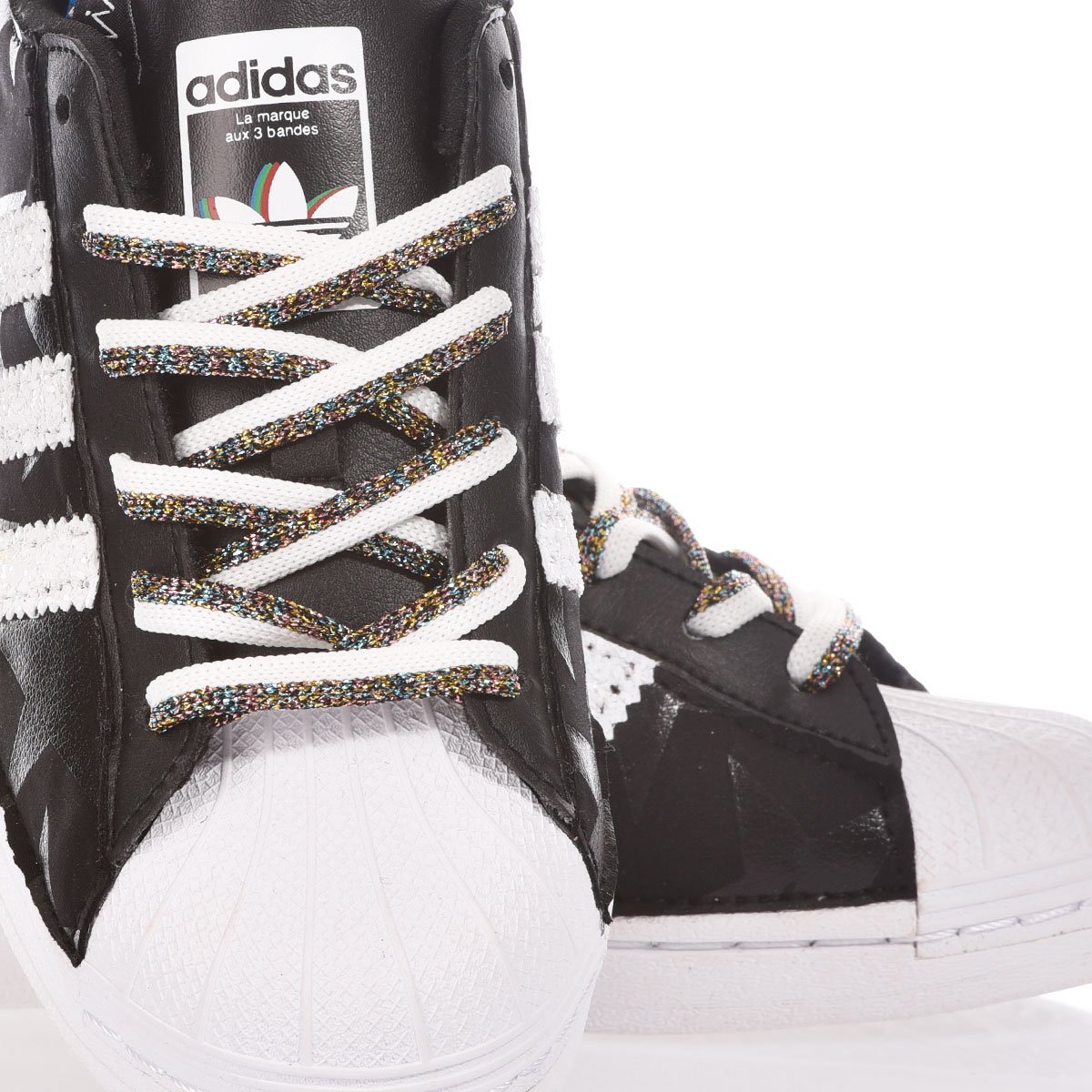 Adidas Superstar Black Star Superstar Glitter