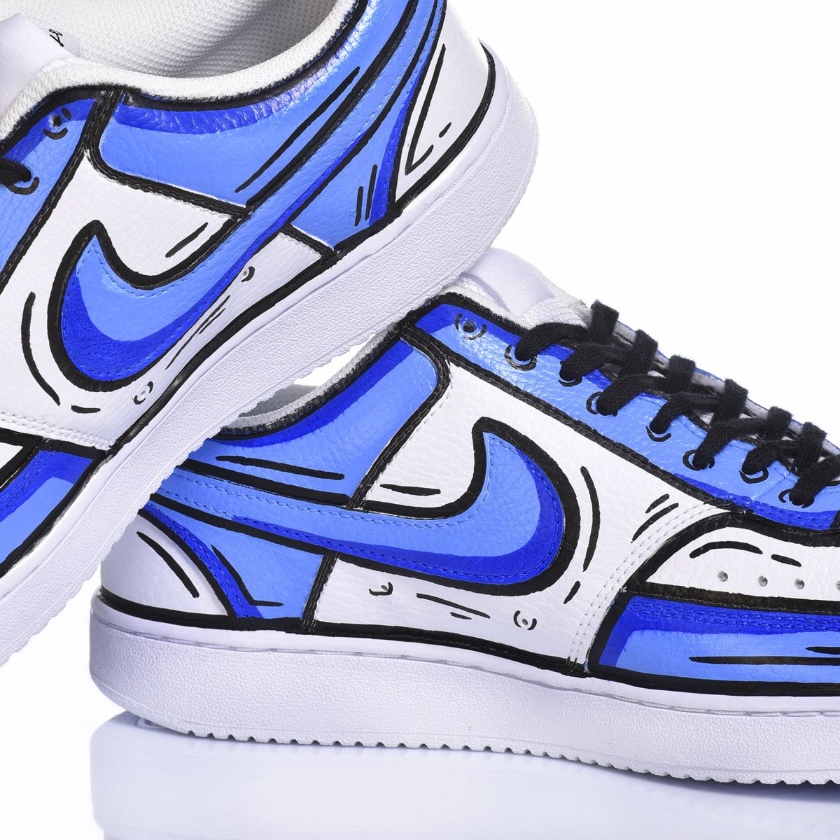 Nike Comics Moon Court Vision Painted