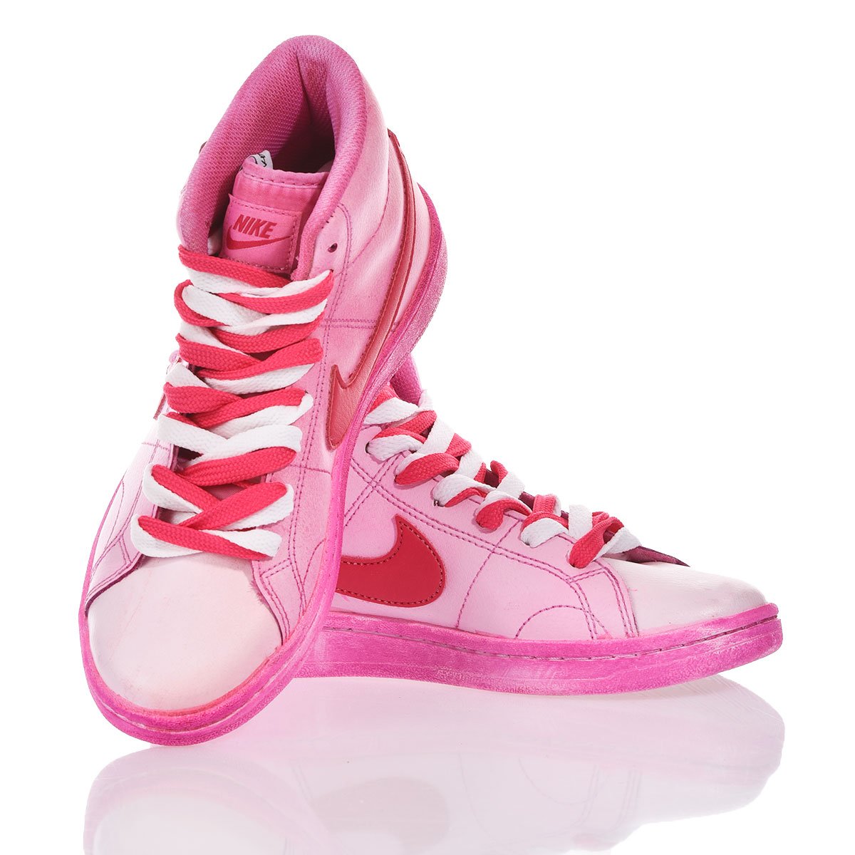 Nike Pink Plastic High Court Vision Washed-out