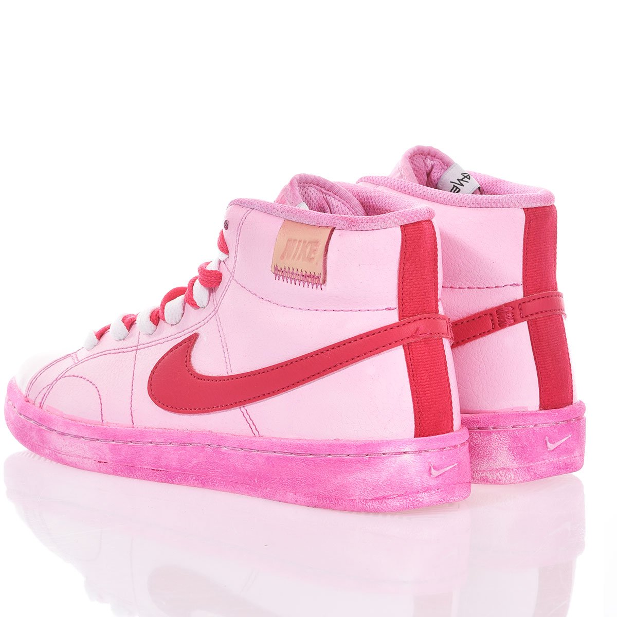 Nike Pink Plastic High Court Vision Washed-out