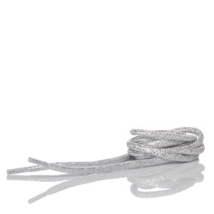 Silver Laminated Laces 90 cm